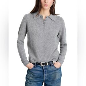 NWT Alex Mill Alice Cashmere Polo Sweater